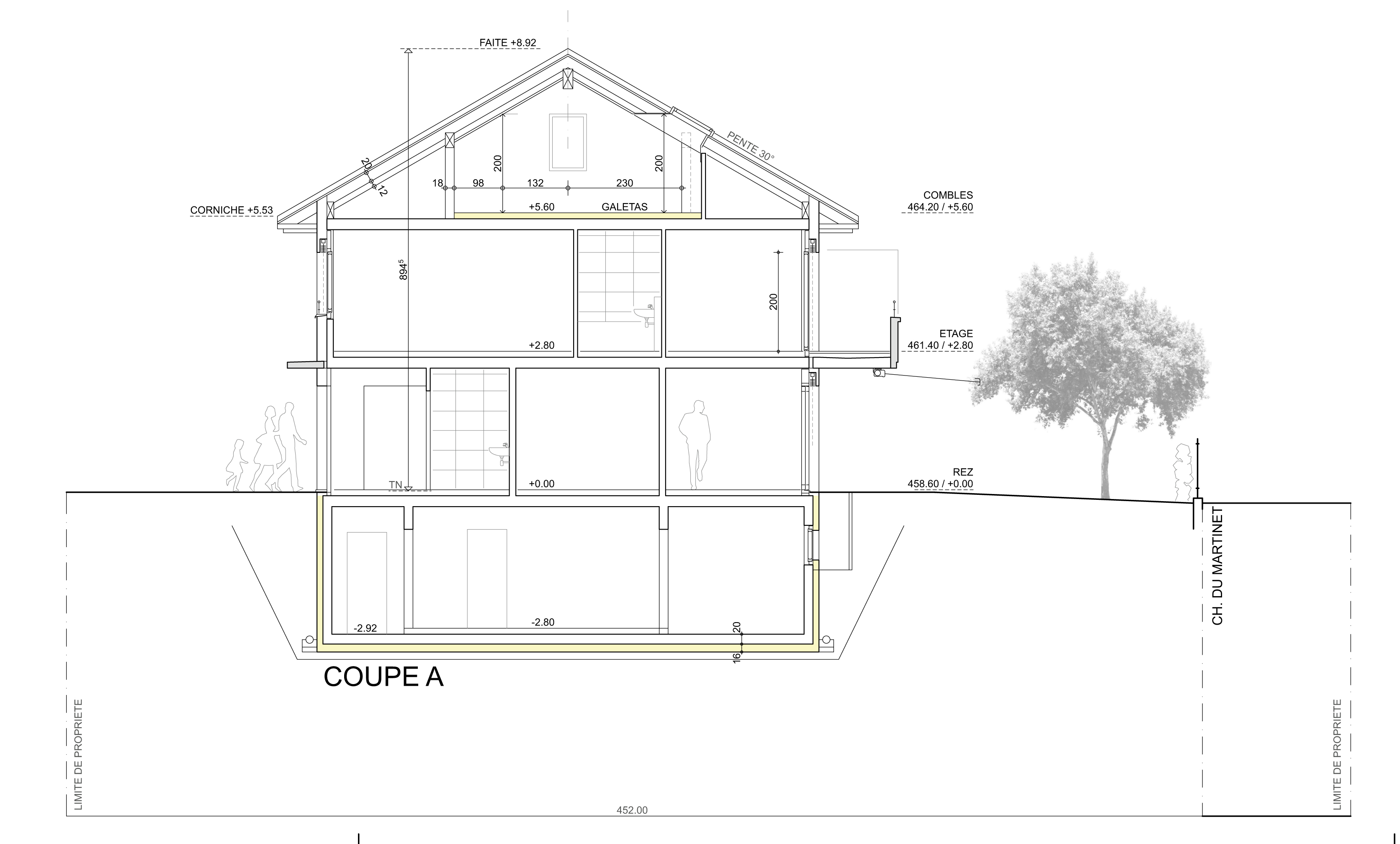 Le galetas - les combles - LES 3 NIDS DU MARTINET - 3 VILLAS MITOYENNES A 1020 RENENS